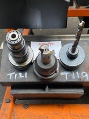 3 x BT40 Tool Holders c/w Tooling