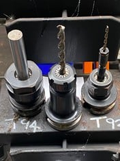 3 x BT40 Tool Holders c/w Tooling