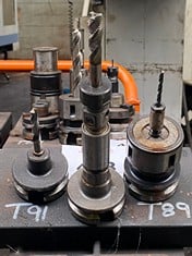 3 x BT40 Tool Holders c/w Tooling