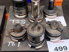 3 x BT40 Tool Holders c/w Tooling