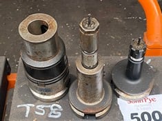 3 x BT40 Tool Holders c/w Tooling