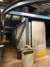 Unknown Spray Booth & Oven Overall measurements Approx 20ft x 30ft / Spray Booth 15ft/Oven 15ft c/w Bespoke Monorail System SWL 1000kg (Excluding Contents)