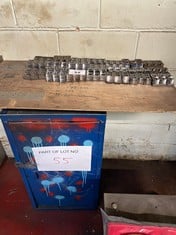 Quantity of Various Machine Jaws & Steel Cabinet