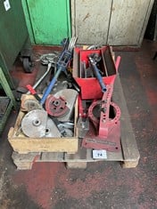 Pallet Comprising Various Pipe Bending Tools