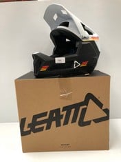 LEATT BIKE HELMET GREY AND BLACK COLOUR SIZE S - LOCATION 17A.