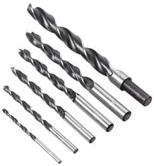 18 X DENALI BRAD BIT SET BRAD TIP BRAD BITS, 6 PCS, METALLISED (SEALED) - LOCATION 17B.