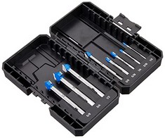 10 X DENALI BRAD CARBIDE TIPPED DRILL BIT SET, 8 PCS, METALLISED (SEALED) - LOCATION 21B.