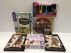 6 X VARIOUS SETS INCLUDING MAGNETIC PUZZLE ANIMALS - LOCATION 27B.