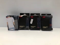 4 X PACKS OF LEVIS T-SHIRTS VARIOUS MODELS AND SIZES INCLUDING SIZE M -LOCATION 24B.