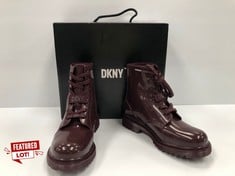 DKNY TILLY-WOMEN'S RAIN BOOTS, BOAT, RED, 37.5 EU - LOCATION 1C.