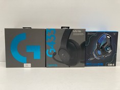 3 X TECHNOLOGY ITEMS VARIOUS MODELS INCLUDING LOGITECH G433 HEADSET - LOCATION 29C.