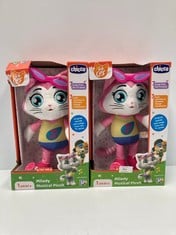 2 X MILADY MUSICAL PLUSH 44 CATS CHICCO - LOCATION 34C.