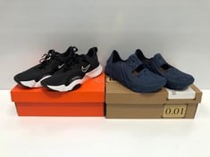 2 X NIKE SHOES INCLUDING NIKE SUPERREP GO 2 BLACK COLOUR SIZE 42 - LOCATION 11C.