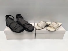 2 X PATRIZIAPEPE GIRL SANDALS VARIOUS SIZES AND MODELS INCLUDING WHITE SANDAL SIZE 34 - LOCATION 15C.