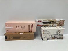 4 X PERSONAL CARE ITEMS VARIOUS MAKES AND MODELS INCLUDING DIVA IRON - LOCATION 23C.