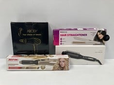 4 X PERSONAL CARE ITEMS VARIOUS MAKES AND MODELS INCLUDING CURLING COMB - LOCATION 23C.