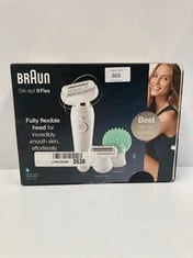 BRAUN SILK-ÉPIL 9 FLEX WOMEN'S ELECTRIC EPILATOR FOR EASIER EPILATION, 4 ATTACHMENTS, CASE, 9-006 FLEX (P.V.P 154€) - LOCATION 23C.