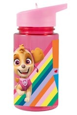 22 X PAW PATROL P:OS 29232049 GIRL'S BOTTLE, TRANSPARENT WITH INTEGRATED STRAW, APPROX. 450 ML, PLASTIC, BPA AND PHTHALATE FREE - LOCATION 51C.