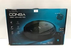 CECOTEC ROBOT HOOVER AND FLOOR CLEANER CONGA 1990 CONNECTED. 4IN1, 1400 PA, APP CONTROL, ALEXA AND GOOGLE HOME, SMART MOPPING, AUTONOMY 160 MIN (P.V.P 149€) - LOCATION 20C.