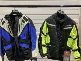 WEISE CLIMATE JACKET BLUE BLACK ICE GREY (SIZE L) TO INCLUDE BUFFALO VORTEX JACKET NEON GREEN BLACK (SIZE 44-L)