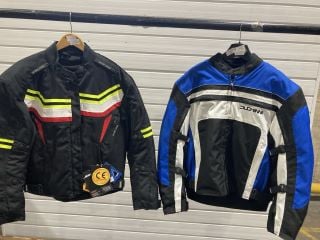 DUCHINNI JACKET 10 BLACK RED WHITE (SIZE 44-L) TO INCLUDE  DUCHINNI JACKET BLUE WHITE BLACK (SIZE 44-L)