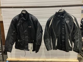 BUFFALO RIDING JACKET BLACK GREY (SIZE 4XL-22) TO INCLUDE BUFFALO S TYPE BLACK MOTORCYCLE JACKET (SIZE 2XL)