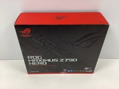 ASUS ROG MAXIMUS Z790 HERO MOTHERBOARD (ORIGINAL RRP - 573,14 €) IN BLACK. (WITH BOX. CABLES ARE ADDED TO CONNECT THE MOTHERBOARD WITH THE DIFFERENT COMPONENTS OF THE PC.) [JPTZ8033]