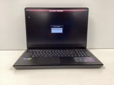 LAPTOP MSI VECTOR GP77 13VG-094XES 1TB SSD: MODEL NO BB9139H32GXXDXX (WITH CHARGER. NO BOX, BIOS LOCKED AND PASSWORD PROTECTED. NOT WORKING. FOR PARTS ONLY). I9-13900H @ 2.60GHZ, 32GB RAM, 17.3" SCRE