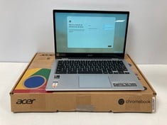 ACER CHROMEBOOK CP513-1H-S3XM 49GB LAPTOP (ORIGINAL RRP - €528.00) IN SILVER. (WITH BOX AND CHARGER, KEYBOARD WITH FOREIGN LAYOUT). QUALCOM SNAPDRAGON 730, 3.8GB RAM, [JPTZ7983].