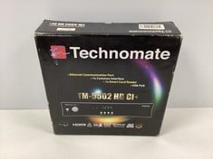 TECHNOMATE 5502 HD CI+ DIGITAL TERRESTRIAL SATELLITE IN BLACK (WITH BOX + REMOTE CONTROL WITH BATTERIES + IN CABLE WITH FOREIGN PLUG) [JPTZ8034]