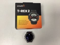 AMAZFIT T-REX2 SMARTWATCH (ORIGINAL RRP - €252,04) IN BLACK. (WITH BOX. WITHOUT CHARGER) [JPTZ7914]