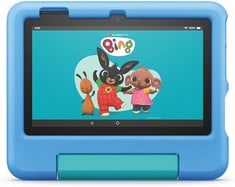 FIRE 7 KIDS 16 GB TABLET WITH WIFI (ORIGINAL RRP - £124.99) IN BLUE. (WITH BOX) [JPTC72773]