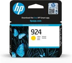 HP 10 X ASSORTED ITEMS TO INCLUDE 924 YELLOW PRINTING ACCESSORY (ORIGINAL RRP - £310). (WITH BOX) [JPTC72766]