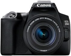 CANON EOS 250D EF-S 18-55 CAMERA (ORIGINAL RRP - £729.99) IN BLACK. (WITH BOX) [JPTC72629]