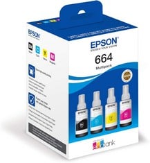 EPSON 9 X 664 MYULTIPACK INK BOTTLES (ORIGINAL RRP - £325). (WITH BOX) [JPTC72746]