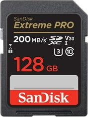 SANDISK BOX OF 128 GB SDXC MEMORY CARD. (WITH BOX) [JPTC72728]