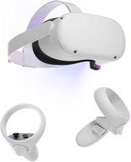 META QUEST 2 128 GB ALL IN ONE VR HEADSET (ORIGINAL RRP - £272) IN WHITE. (WITH BOX) [JPTC72646]