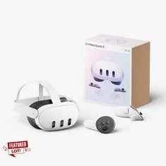 META QUEST 3 VR HEADSET (ORIGINAL RRP - £468.48) IN WHITE. (WITH BOX) [JPTC72755]