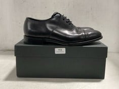 LOAKE ALDWYCH B BLACK CALF LEATHER SHOES - SIZE 9