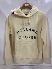 HOLLAND COOPER CREAM PULLOVER HOODIE - SIZE M