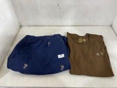 POLO RALPH LAUREN STRETCH CLASSIC FIT SHORTS - SIZE 3XB TO INCLUDE POLO RALPH LAUREN BROWN CLASSIC T-SHIRT - SIZE M