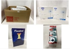 BOX OF ASSORTED ITEMS TO INCLUDE ORAL-B IO TEST DRIVE REFILLS KIT