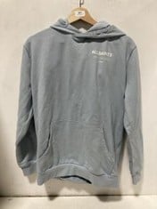 ALL SAINTS LONDON LIGHT BLUE PULLOVER HOODIE - SIZE 12-13 YEARS