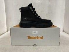 TIMBERLAND GREYFIELD MID LACE BOOT IN BLACK IN SIZE 7.5 - RRP - £120