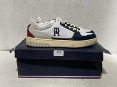 TOMMY HILFIGER BASKET STREET TRAINERS BLUE/WHITE - SIZE 10