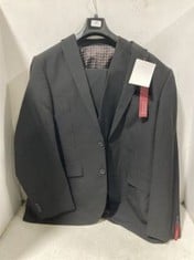 CARTER & JONES BLACK BIG & TALL 3 PIECE TAILORED FIT SUIT - SIZE 52L