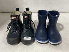 CROCS BLUE KIDS WELLIES - SIZE KIDS 6 TO INCLUDE HUNTER NAVY KIDS BOOTS