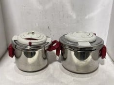 2 X CLIPSO PLUS PRECISION PRESSURE COOKER TOTAL RRP- £320