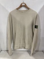 STONE ISLAND CREAM COLOUR TOP - RRP - £285