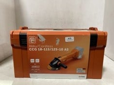 FEIN AKKU/CORDLESS CCG 18-115/125-10 AS PADDLE SWITCH ANGLE GRINDER 71220261 RRP- £286.80